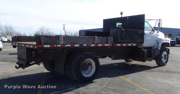 image for item DB6263 1992 GMC TopKick flatbed truck