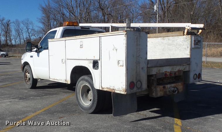 image for item DB6267 2000 Ford F350 Super Duty XL utility bed pickup truck