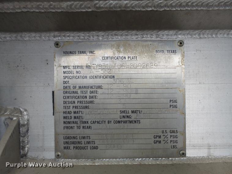 image for item DB6270 1991 Ford F450 Super Duty fuel truck