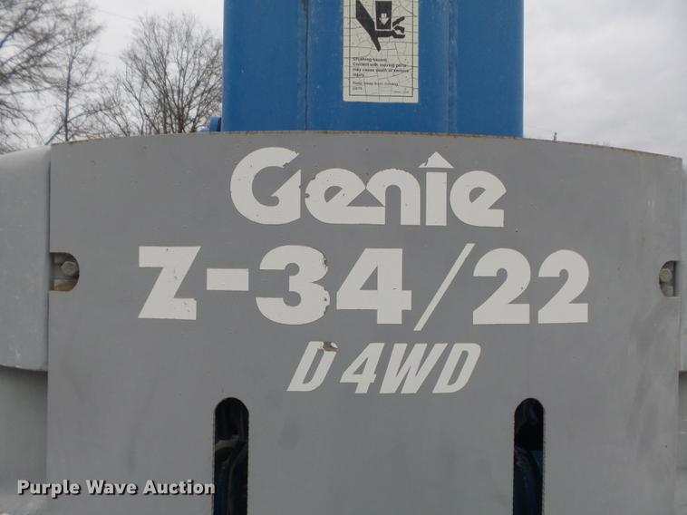 image for item DB6285 1997 Genie Z34/22 boom lift