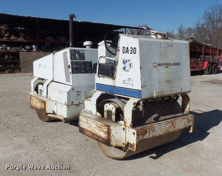 image for item DB6288 1979 Ingersoll Rand DA30 double drum vibratory roller