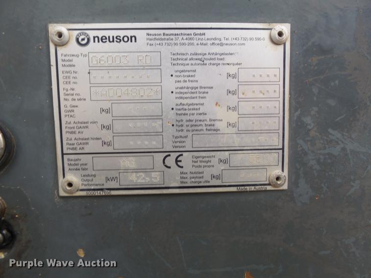 image for item DB6317 2006 Gehl 603 compact excavator