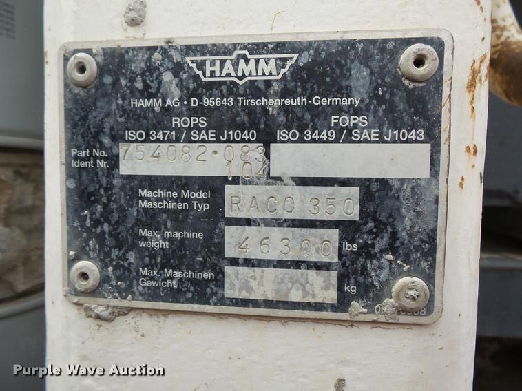 image for item DB8015 Hamm Raco 350 reclaimer