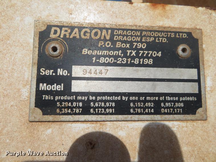 image for item DC0787 2011 Dragon vacuum trailer