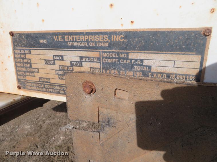 image for item DC0788 2004 VE Enterprises Eagle vacuum trailer