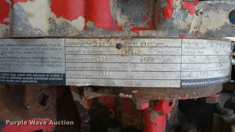 image for item DC1019 1974 International Transtar 4300 flatbed truck