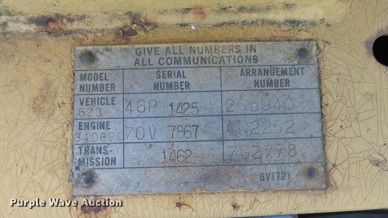 image for item DC1032 1979 Caterpillar 623B elevating scraper