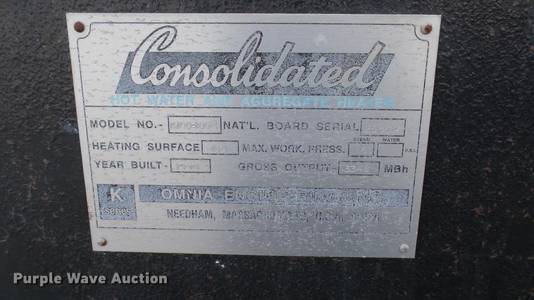 image for item DC1037 1998 Consolidated K-100-100HP water and aggregate heater