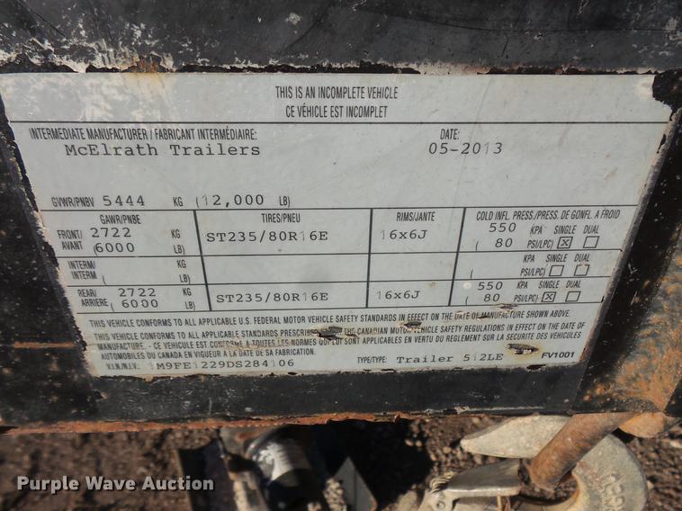 image for item DC1047 2013 Vermeer V500LEHD Vacumole trailer