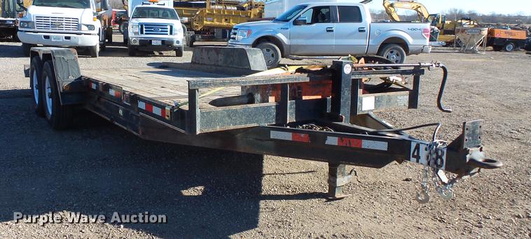 image for item DC1052 2011 Behnke tilt deck equipment trailer