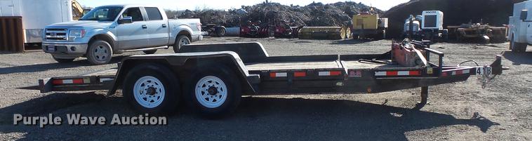 image for item DC1052 2011 Behnke tilt deck equipment trailer