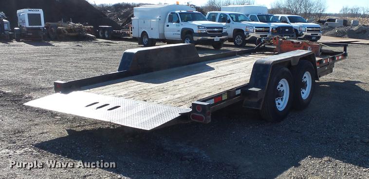 image for item DC1052 2011 Behnke tilt deck equipment trailer