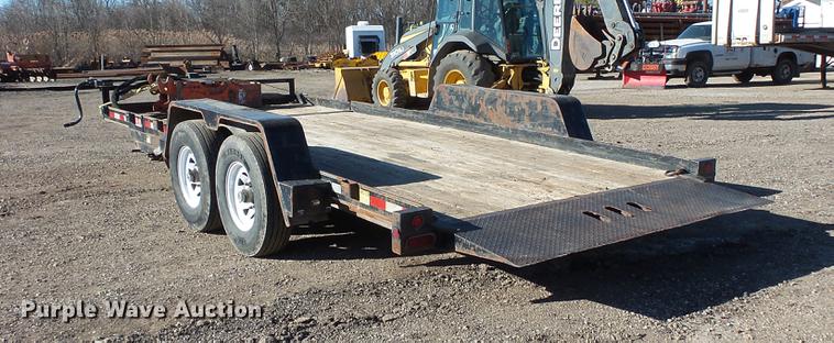 image for item DC1052 2011 Behnke tilt deck equipment trailer