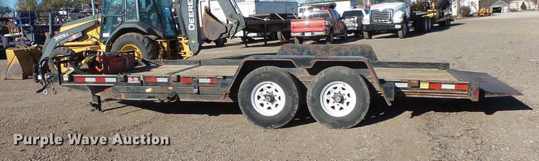 image for item DC1052 2011 Behnke tilt deck equipment trailer