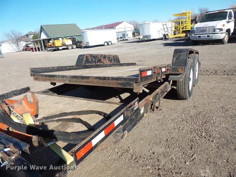 image for item DC1052 2011 Behnke tilt deck equipment trailer
