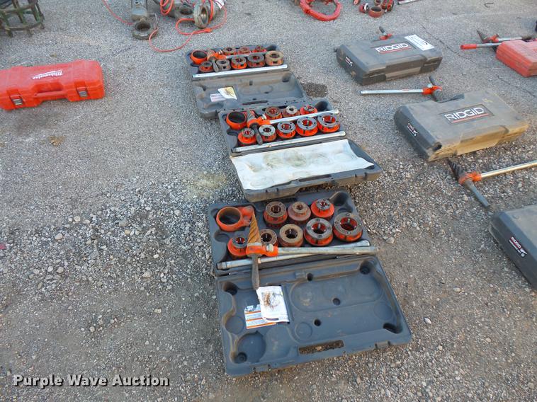 image for item DC1066 (3) Ridgid threader set with pipe reamer