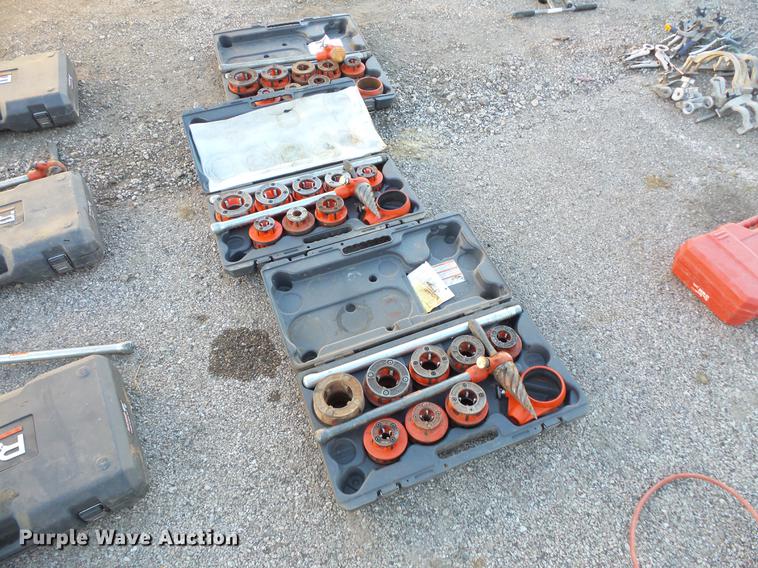 image for item DC1066 (3) Ridgid threader set with pipe reamer