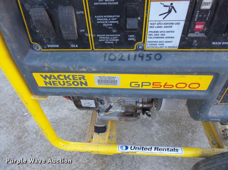 image for item DC1108 Wacker Neuson generator
