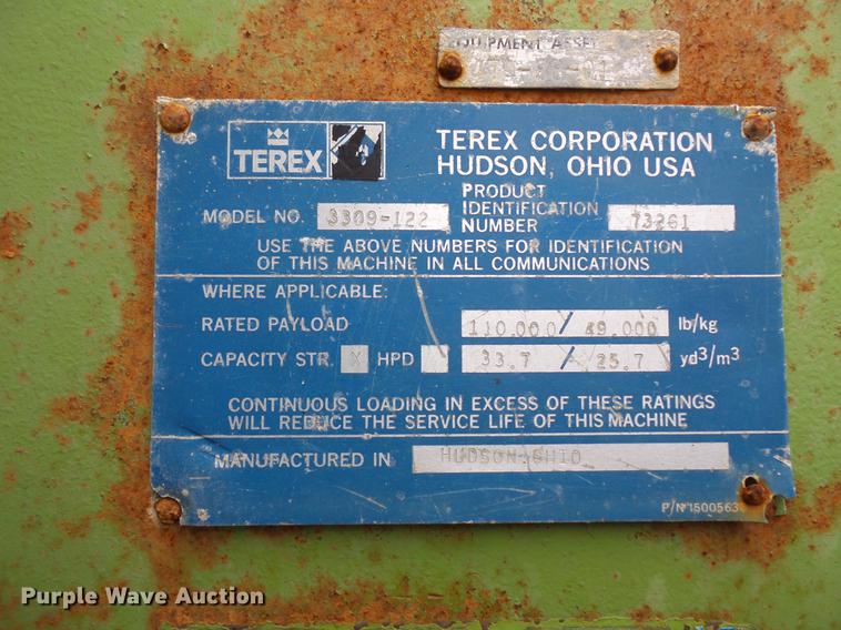 image for item DC1153 Terex 3309-122 haul truck