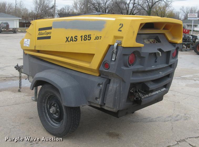 image for item DC2452 2007 Atlas Copco XAS185JD7 air compressor