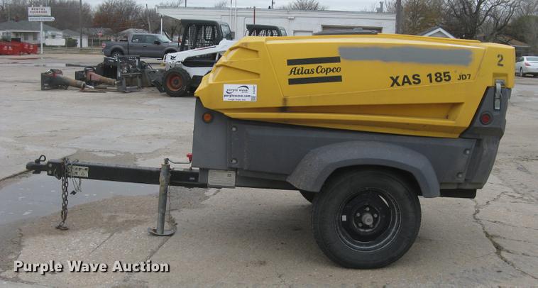 image for item DC2452 2007 Atlas Copco XAS185JD7 air compressor