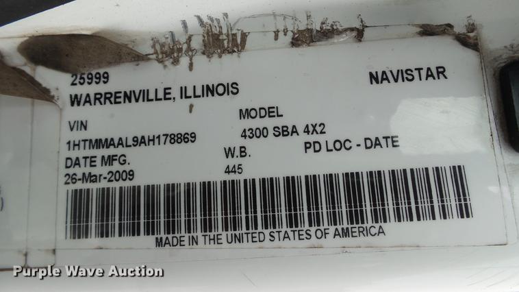 image for item DC5726 2010 International DuraStar 4300 dump truck