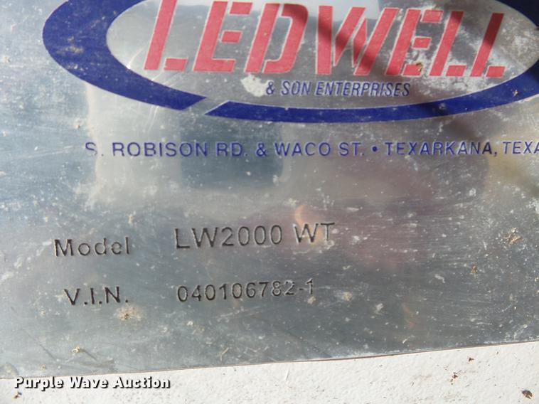 image for item DC6752 Ledwell LW3000 tank truck bed