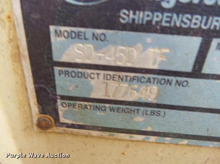 image for item DC6760 2004 Ingersoll Rand SD-450D TF single drum vibratory roller