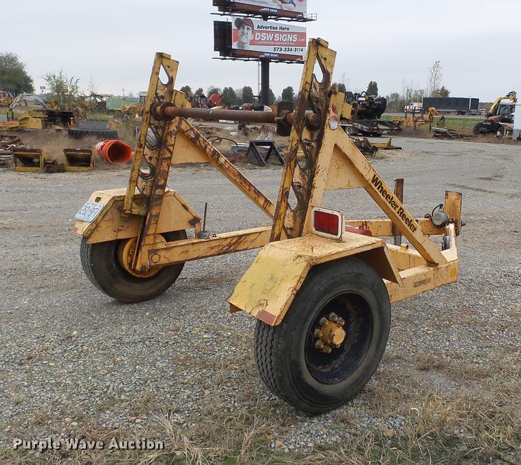 image for item DC6761 1999 Slabach Wheeler reel trailer