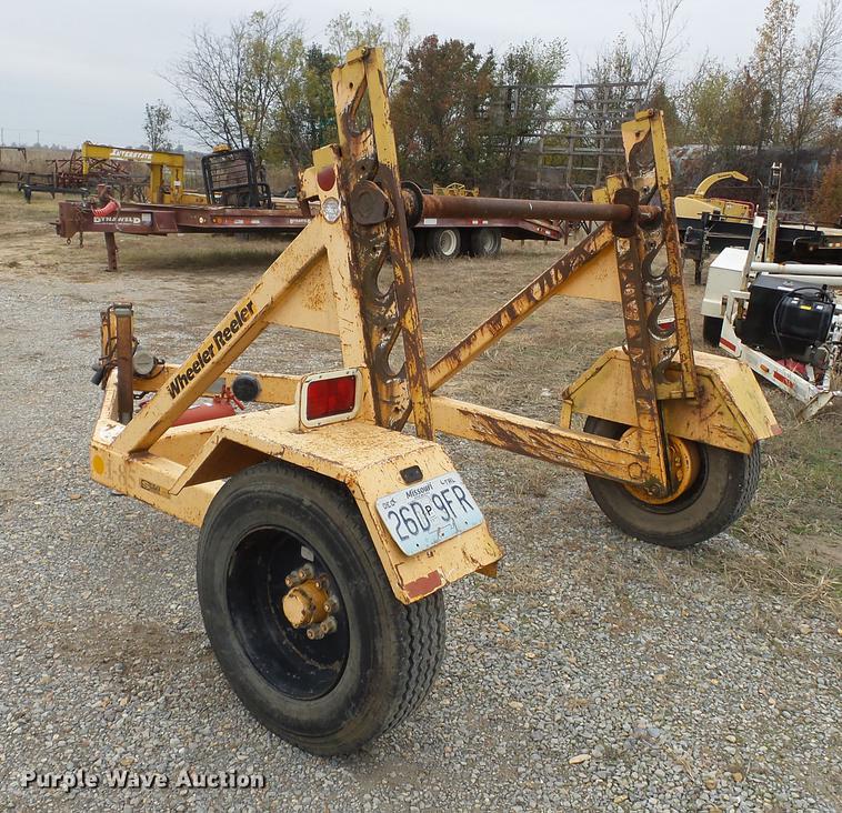 image for item DC6761 1999 Slabach Wheeler reel trailer