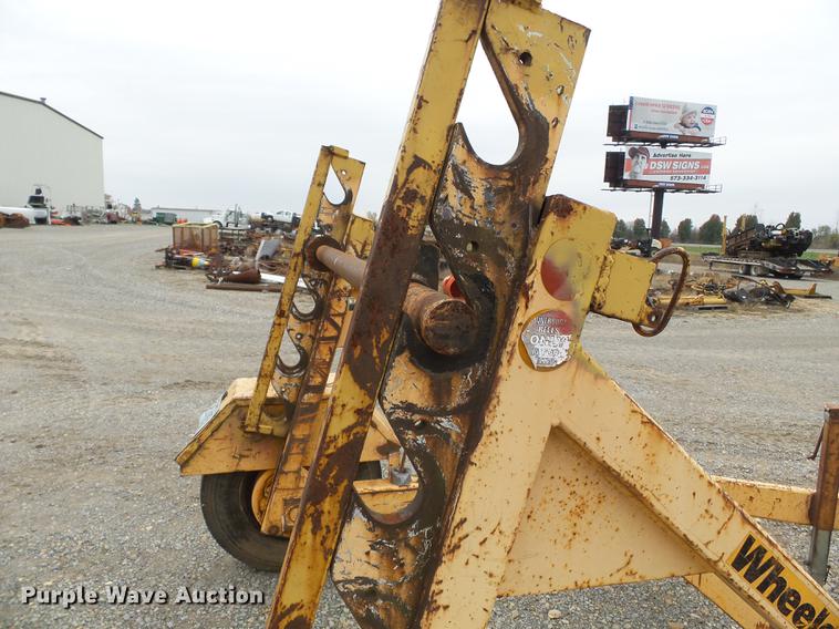 image for item DC6761 1999 Slabach Wheeler reel trailer