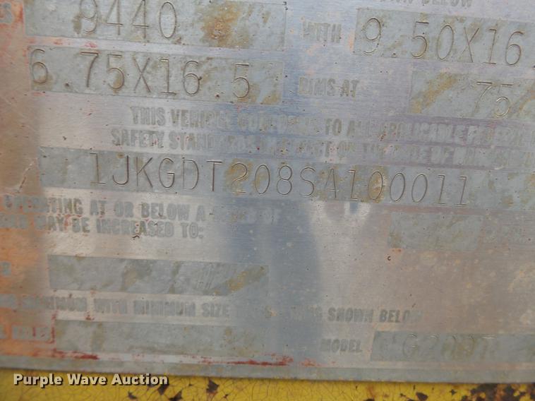 image for item DC6765 1995 Interstate G20DT equipment trailer