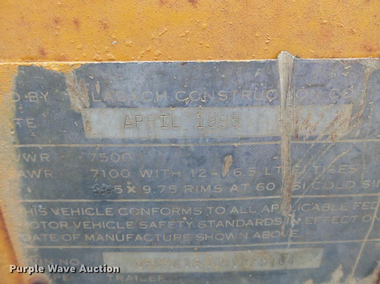 image for item DC6770 1995 Selbach Wheeler reel trailer