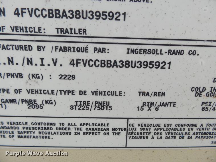 image for item DC6771 2008 Ingersoll Rand HP575 air compressor