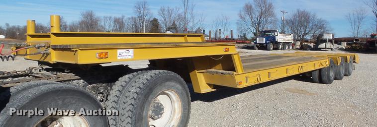 image for item DC7484 1977 Hyster C35T3 low boy equipment trailer