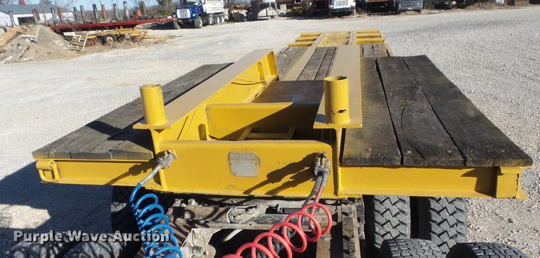 image for item DC7484 1977 Hyster C35T3 low boy equipment trailer