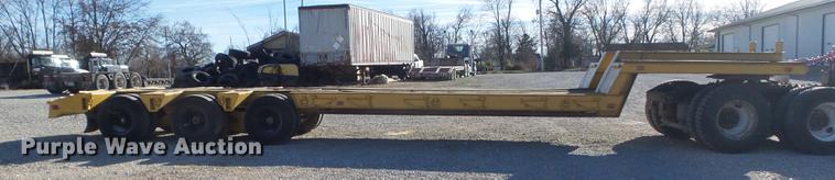 image for item DC7484 1977 Hyster C35T3 low boy equipment trailer