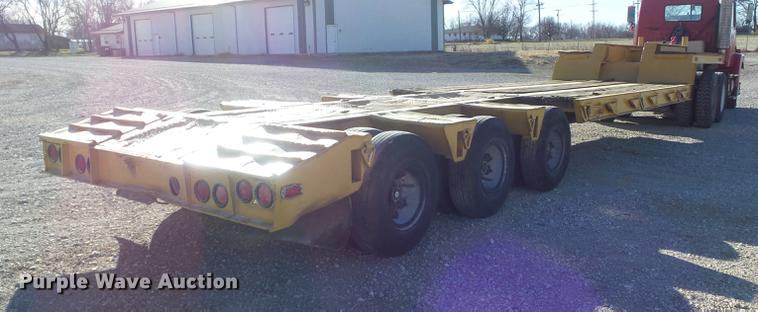 image for item DC7484 1977 Hyster C35T3 low boy equipment trailer