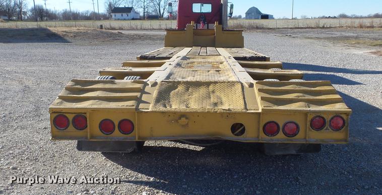 image for item DC7484 1977 Hyster C35T3 low boy equipment trailer