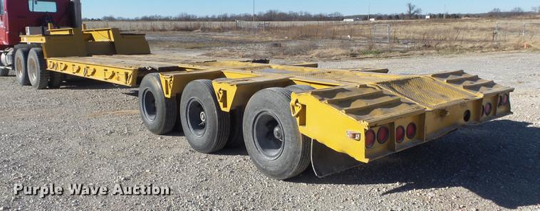 image for item DC7484 1977 Hyster C35T3 low boy equipment trailer