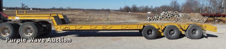 image for item DC7484 1977 Hyster C35T3 low boy equipment trailer