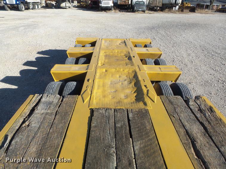 image for item DC7484 1977 Hyster C35T3 low boy equipment trailer