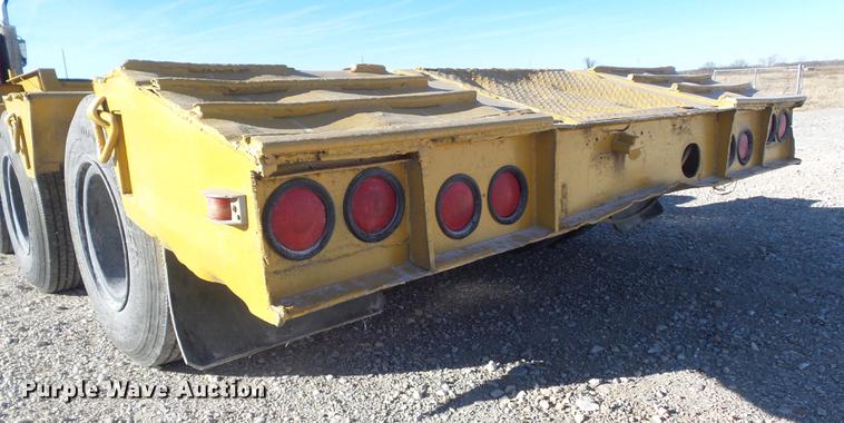 image for item DC7484 1977 Hyster C35T3 low boy equipment trailer