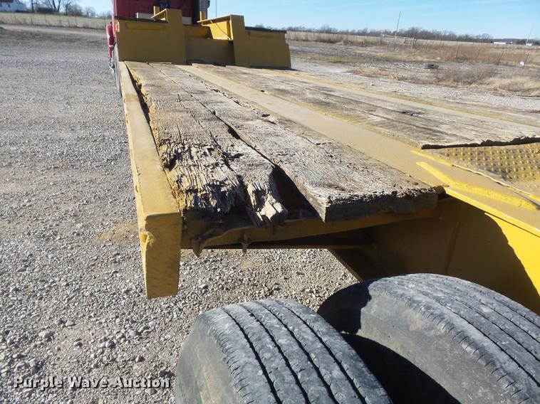 image for item DC7484 1977 Hyster C35T3 low boy equipment trailer