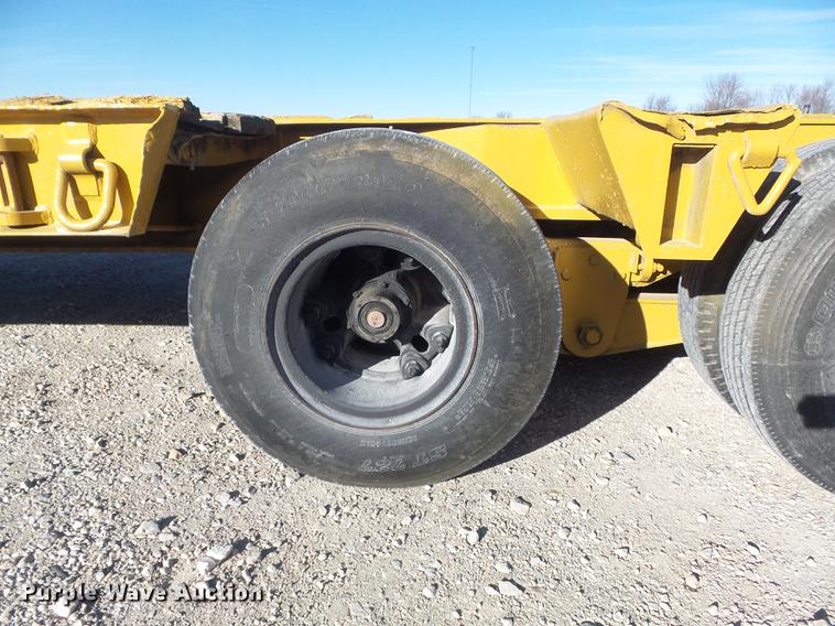 image for item DC7484 1977 Hyster C35T3 low boy equipment trailer