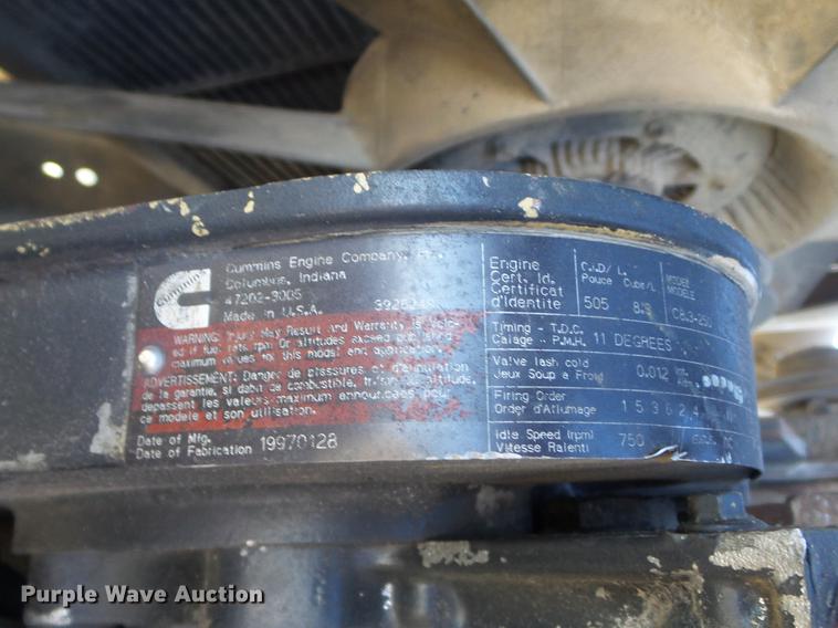 image for item DC7485 1997 Ford LT8000 dump truck