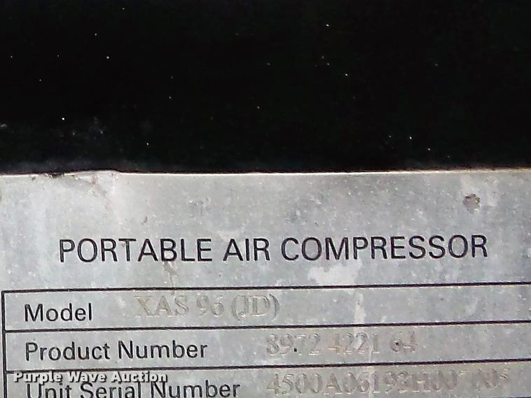 image for item DC7492 2003 Atlas Copco XAS96 air compressor