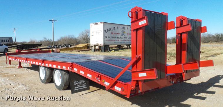 image for item DD1439 2015 Kaufman 74097 equipment trailer