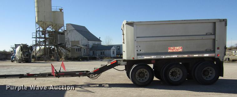 image for item DD2974 2004 Cornhusker 800R end dump pup trailer