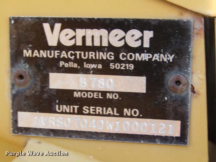 image for item DD2977 1998 Vermeer V5800 trencher